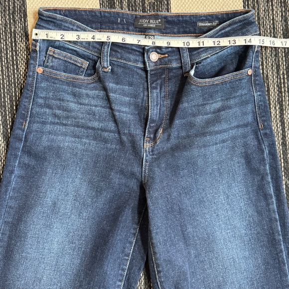 Judy Blue Women's Straight Leg Jeans - Dark Blue - Picture 7 of 11